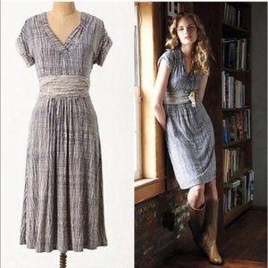 Anthropologie Deletta Wavering Grid Dress XS
